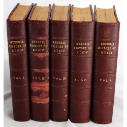 A General History of the Science and Practice of Music (5 volume set)